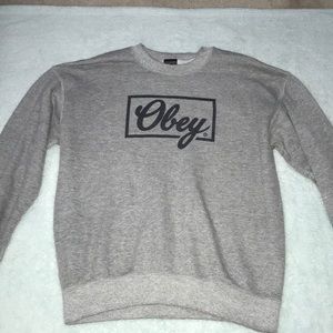 Obey Gray Crewneck